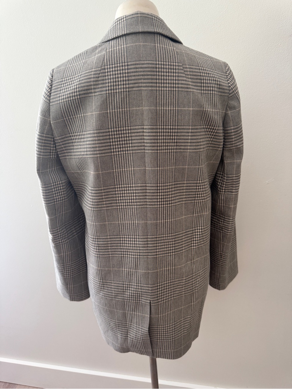 Madewell The Dorset Blazer Small Galloway Plaid Gray Wool Blend Oversized women - Picture 5 of 13